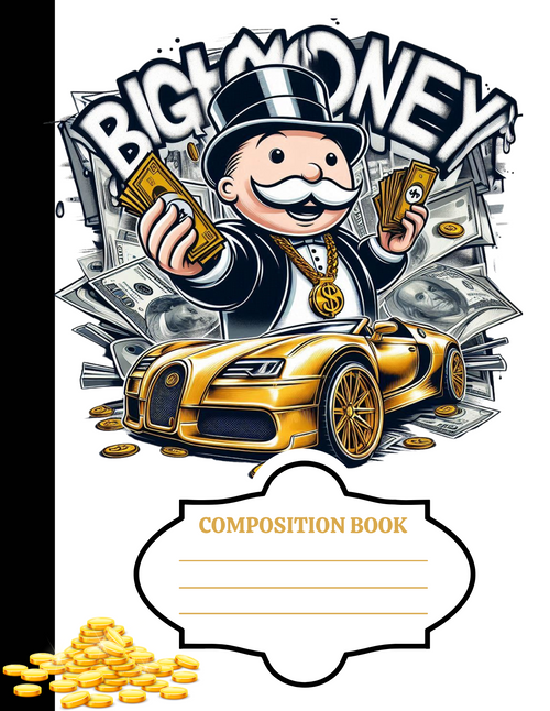 4 Editable Composition Book Cover Templates