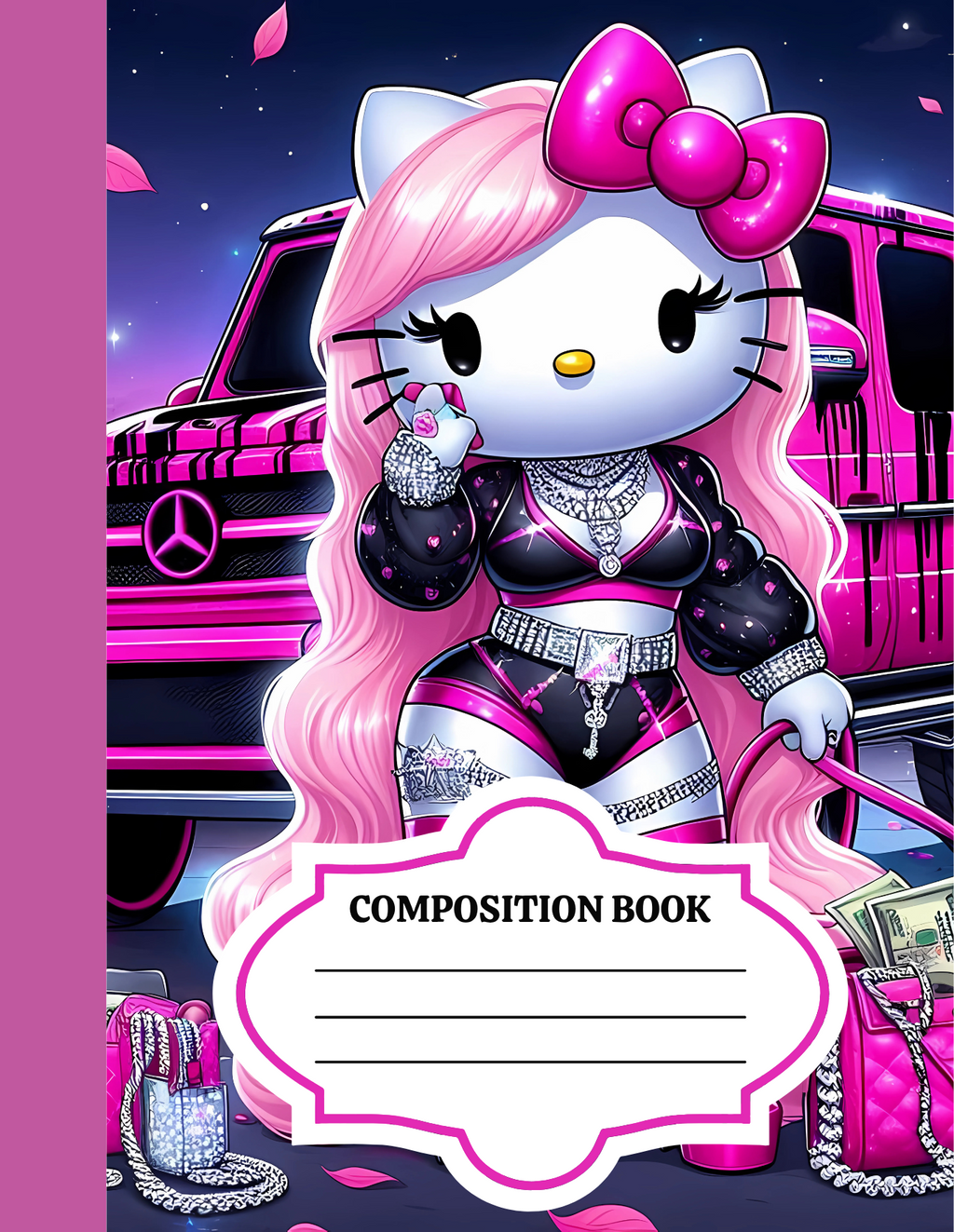 4 Editable Composition Book Cover Templates