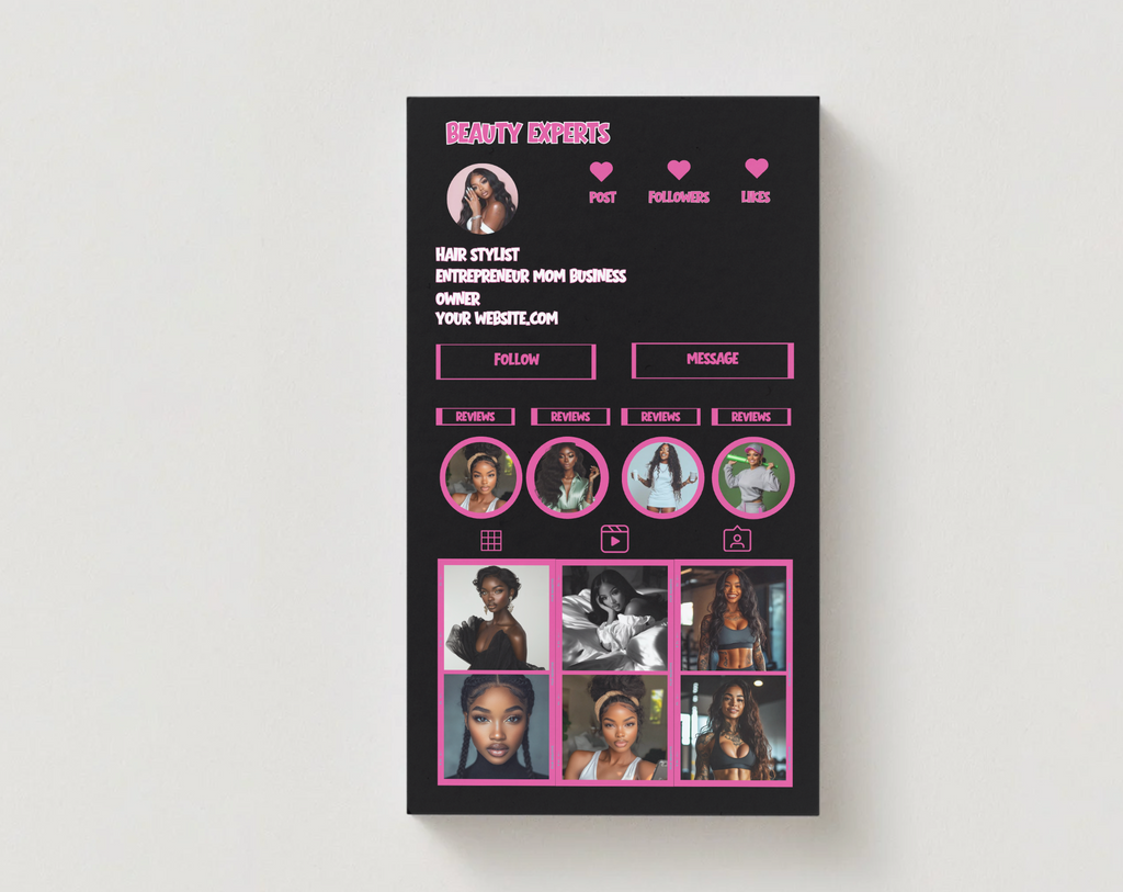 Editable Instagram Template – Canva Design (Digital + Print Option)