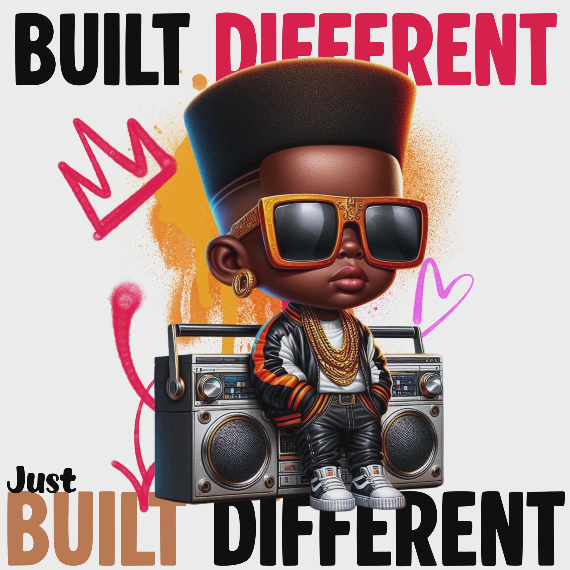 🎨👟 Graffiti Boy PNG Bundle – 4 Characters + 2 Quote Designs (Digital Download) 👟🎨